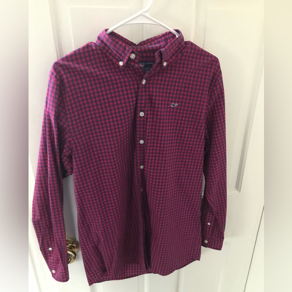 Vineyard Vines boys 18 Whale shirt